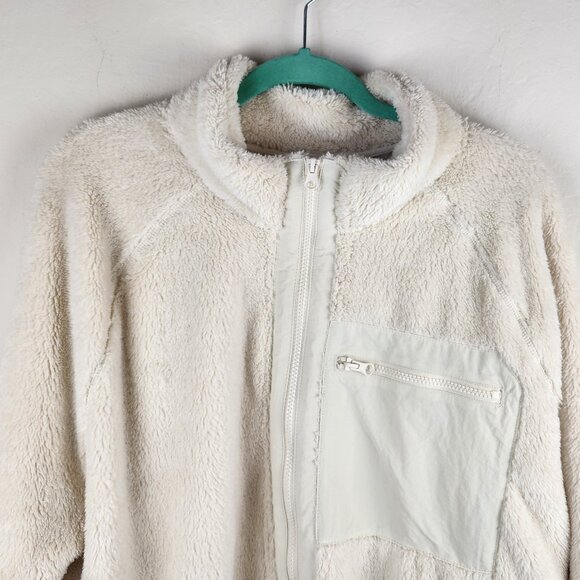 NWT Target Goodfellow & Co. Men's Soft Fleece Full Zip Jacket Cream XL - Picture 4 of 11